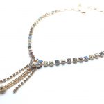 Mariana Blues & Yellows Swarovski Crystal Pendant Necklace Rhapsode Odyssey Coll.