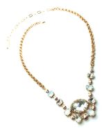 Mariana Pendant Necklace Faceted Oval Shape Clear Swarovski Crystal On A Clear Day Inspiration Coll. - Image 3