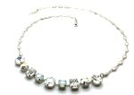 Mariana Necklace Round & Emerald Shape Swarovski Crystal On A Clear Day Inspiration - Image 3