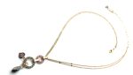 Mariana Necklace Pendant Madagascar Africa Coll. Pink & Sapphire Swarovski Crystal