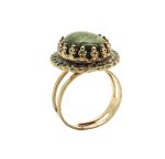 Ring By Mariana Woman Beautiful Ckine Agate Mineral and Swarovski Crystals