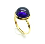 Mariana Ring Beautiful Circle Shape Ametyst Stone