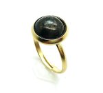 Mariana Ring Beautiful circle Shape Pyrite Stone - Image 3