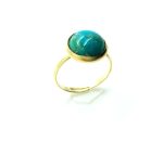 Mariana Ring Beautiful Circle Shape Turquoise Mineral Stone - Image 3