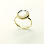 Mariana Ring Shell white Mop Mineral Beautiful Circle Shape - Image 3