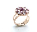 Mariana Ring Rose Quartz Mineral & Crystal Swarovski My Treasures Coll. - Image 3