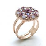 Mariana Ring Rose Quartz Mineral & Crystal Swarovski My Treasures Coll.