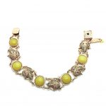 Bracelet By Mariana Inspiration Coll. Beautiful Yellow and Brown Swarovski Crystals