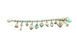 Bracelet By Mariana Beautiful Pendants Green and Pacific Opal Swarovski Crystals - Image 2