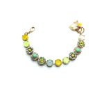 Bracelet By Mariana My Treasures coll. Beautiful Flower Shape Yellow Topaz Swarovski Crystal - Image 3
