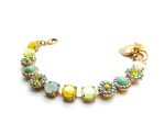 Bracelet By Mariana My Treasures coll. Beautiful Flower Shape Yellow Topaz Swarovski Crystal - Image 2
