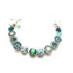 Bracelet By Mariana Woman Classy Turquoise, Aventurine and Malachite Minerals