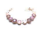 Bracelet By Mariana Woman Beautiful Rose Quartz and Pink Swarovski Crystals - Image 2