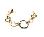 Bracelet By Mariana My Treasures Coll. Beautiful Circle Montana Blue Swarovski Crystals - Image 3