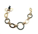 Bracelet By Mariana My Treasures Coll. Beautiful Circle Montana Blue Swarovski Crystals