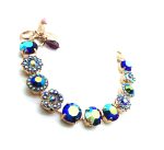 Bracelet By Mariana My Treasures Coll. Beautiful Flower Shape Blue Swarovski Crystals - Image 3