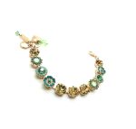 Bracelet By Mariana Woman Elegant Peridot and Chrysolite Opal Swarovski Crystals - Image 3