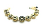 Bracelet By Mariana My treasures Coll. Beautiful Black and Cherry Turquoise Swarovski Crystals - Image 2