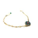 Bracelet By Mariana My Treasures Coll. Pacific Beautiful Flower Blue Swarovski Crystals - Image 3