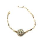 Bracelet By Mariana Woman Beautiful Pearl Mineral and Blue Swarovski Crystals - Image 2