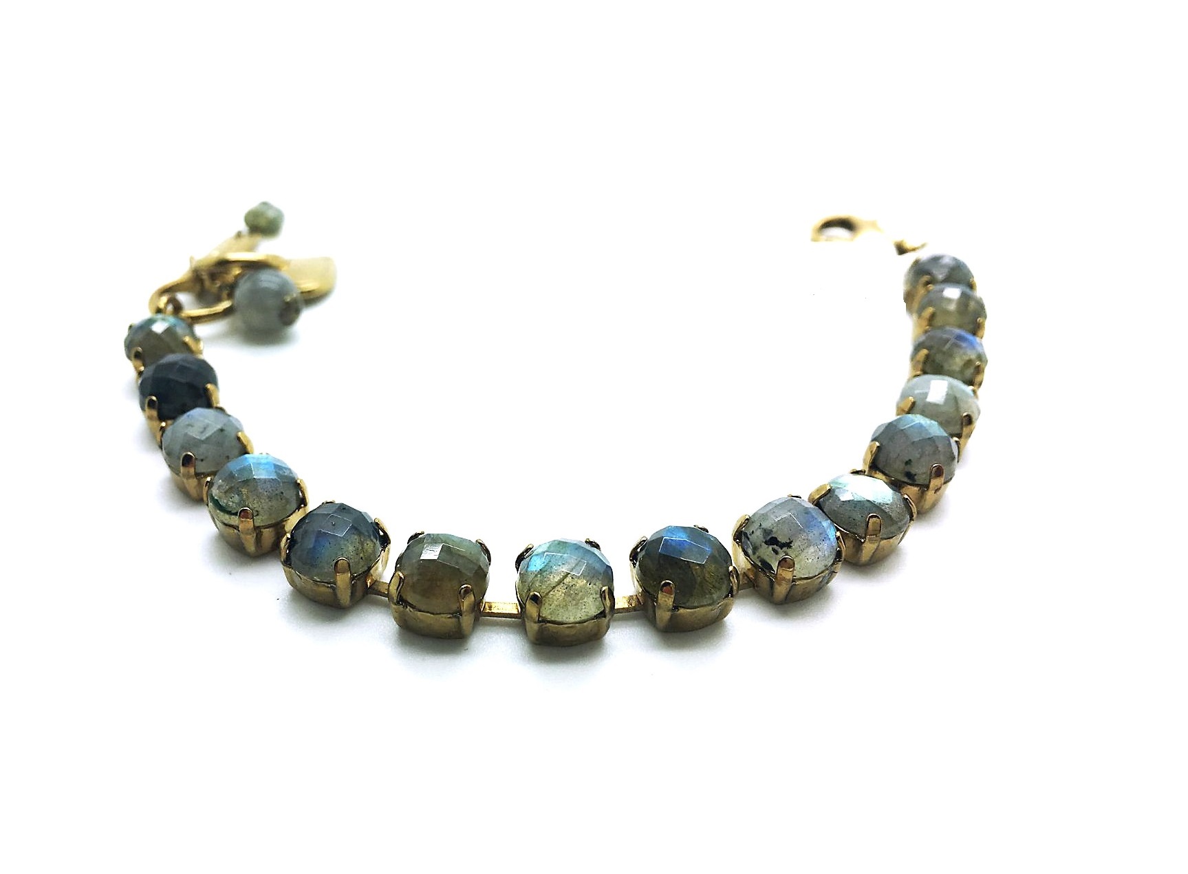 B-4252-M55M55-EG (1) Mariana Bracelet Beautiful Faceted Grey Labradorite My Treasures Coll. - Image 1