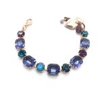 Bracelet By Mariana Woman Glamorous Blue and Purple Swarovski Crystals - Image 2