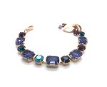 Bracelet By Mariana Woman Glamorous Blue and Purple Swarovski Crystals