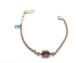 Bracelet By Mariana Icons Coll. Beautiful Marquise Shape Pink Swarovski Crystals