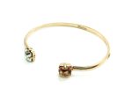 Bracelet By Mariana Nirvana Coll. Beautiful Light Brown and Apple Green Swarovski Crystals