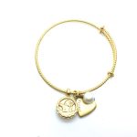 Bracelet By Mariana Woman Guardian Angel Pearl Mineral and Clear Swarovski Crystals - Image 2