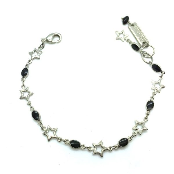 Mariana Bracelet Charming Star Shape & Black Crystal Swarovski My Treasures Coll.