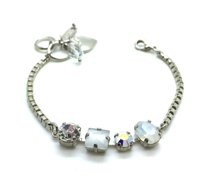 B-4905-001-RO (3) Mariana Bracelet Alluring Clear Crystal Swarovski On A Clear Day Sweet Summer Coll. - Image 1