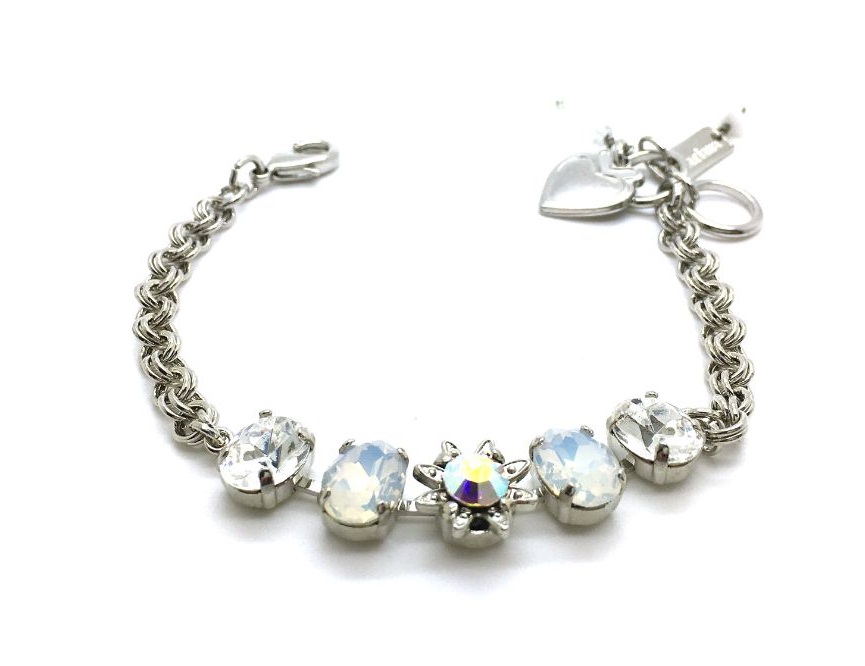 B-4920-1-001-RO (3) Mariana Bracelet Sun Shape Clear Austrian Crystals On A Clear Day Sweet Summer Coll. - Image 1