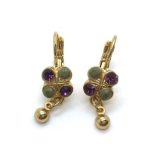 Mariana Earrings Stylish Purple Topaz Crystal Swarovski Dream Inspiration Coll. - Image 2