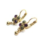 Mariana Earrings Stylish Purple Topaz Crystal Swarovski Dream Inspiration Coll.
