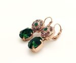 Mariana Earrings Green & Purple Swarovski Crystal My Treasures Coll. - Image 3