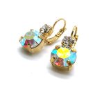 Earrings By Mariana Woman Lovely Clear and Aurora Borealis Swarovski Crystals