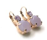 Mariana Earrings Fashionable Round Drop Lavender Austrian Crystal My Treasures Coll. - Image 3