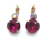 Mariana Earrings Sassy Round Drop Ruby Crystal Swarovski My Treasures Coll. - Image 2