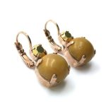 Mariana Earrings Lovely Round Drop Yellow Jasper Mineral My Treasures Coll. - Image 3