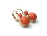 Earrings By Mariana Woman Charming Round Dolomite Coral Mineral - Image 2