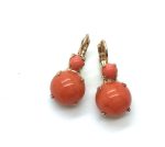 Earrings By Mariana Woman Charming Round Dolomite Coral Mineral - Image 3