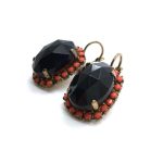 Mariana Earrings Elegant Black Oval Austrian Crystals My Treasures Coll.