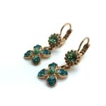 Mariana Earrings Lovely Butterfly Shape Crystal Swarovski Congo Africa Coll. - Image 2