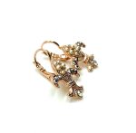 Mariana Earrings Pearl & Silver Austrian Crystals East Meets West Coll. - Image 3