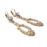 Mariana Earrings Fashionable Clear Crystal Swarovski Aurora Odyssey Coll. - Image 3
