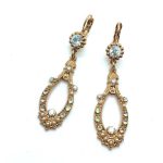 Mariana Earrings Fashionable Clear Crystal Swarovski Aurora Odyssey Coll. - Image 2