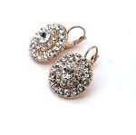 Earrings By Mariana Woman Clear Flower Shape Swarovski Crystals  - Image 2