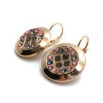 Mariana Earrings Stunning Round Crystal Swarovski Madagascar Africa Coll.