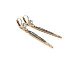Mariana Earrings Elegant Clear & Black Austrian Crystals Zulu Africa Coll. - Image 2